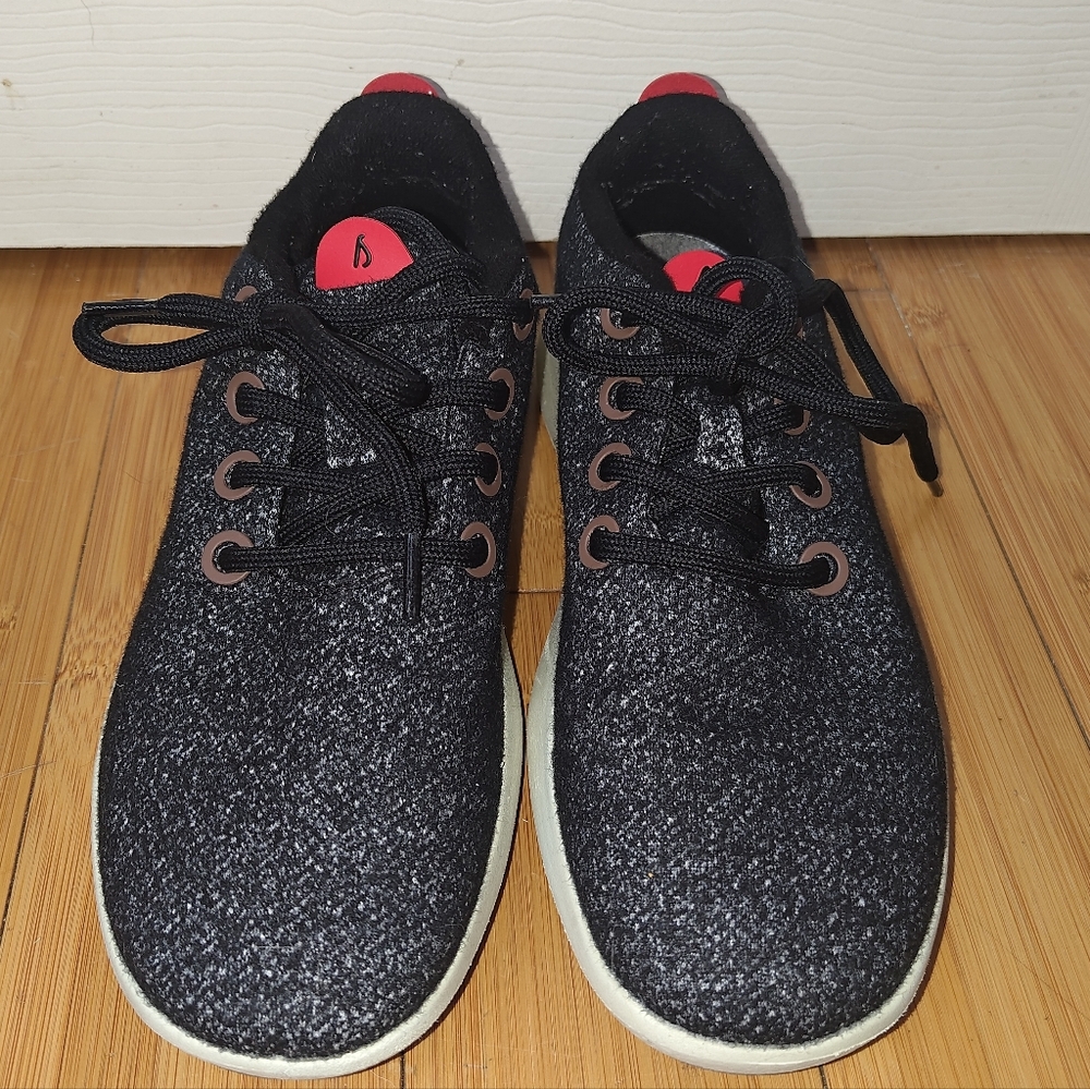 Allbirds Wool Runner Mizzle - Dary Grey / Bloom Red / Arid Beige Women Size 9